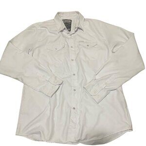 Dixxon Flannel Co Shirt The Inlaw Pearl Snap Long Sleeve White Men's Sz XLT